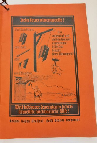 "Brandschutz und Luftschutz in meinem Anwesen" 16 Seiten, reich Illustriert