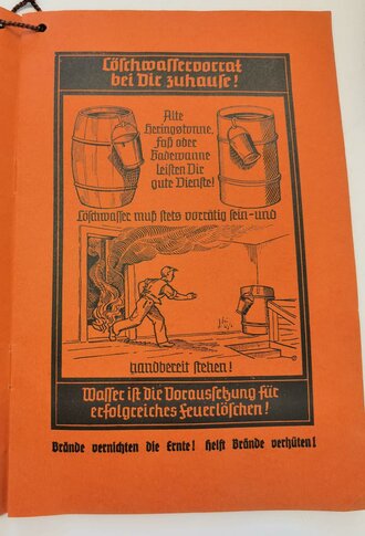 "Brandschutz und Luftschutz in meinem Anwesen" 16 Seiten, reich Illustriert