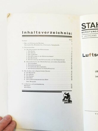 Luftschutz durch Stahl, 64 Seiten, DIN A5