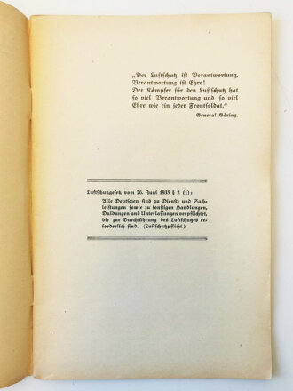 "Luftschutz ist Selbstbehauptungswille" - Aufgaben und Erfahrungen über die Ausbildung im zivilen Luftschutz! DIN A5