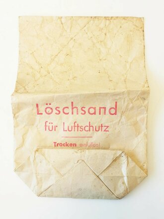 Papiertüte "Lösch-Sand für Luftschutz!"