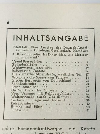 "Motor und Sport" - 28. August 1939 - Heft 35, 50 Seiten, gebraucht, DIN A4