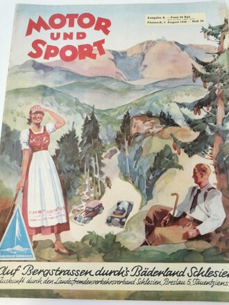"Motor und Sport" - 7. August 1938 - Heft 32 -...