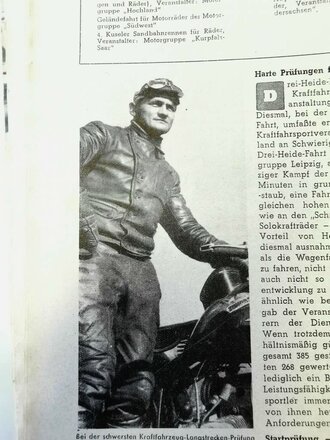"Motor und Sport" - 22 Mai 1938 - Heft 21 - Schnell und sicher mit Standard, 54 Seiten, gebraucht, DIN A4