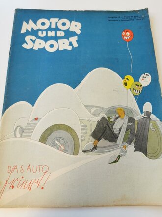 "Motor und Sport" - 1 Januar 1939 - Heft 1 -...