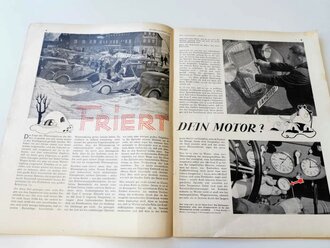 "Motor und Sport" - 1 Januar 1939 - Heft 1 - Das Auto friert!, 42 Seiten, gebraucht, DIN A4