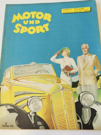 "Motor und Sport" - 30 April 1939 - Heft 18, 58...