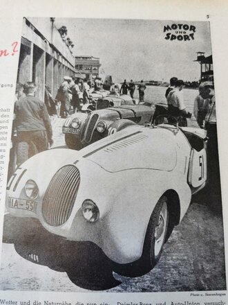 "Motor und Sport" - 25 Juni 1939 - Heft 26, 58 Seiten, gebraucht, DIN A4