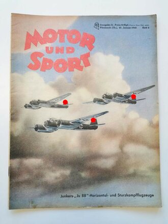"Motor und Sport" - 25 Januar 1942 - Junkers-...
