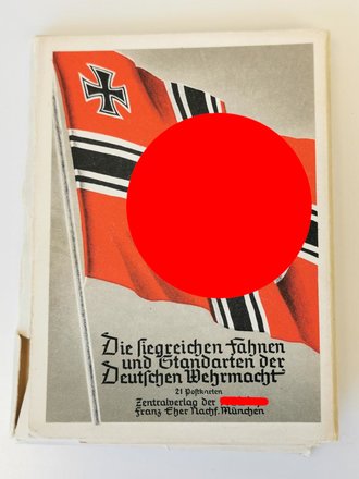 Umschlag für die Ansichtskarte "Die siegreichen Fahnen und Standarten der Deutschen Wehrmacht" - Zentralverlag der NSDAP