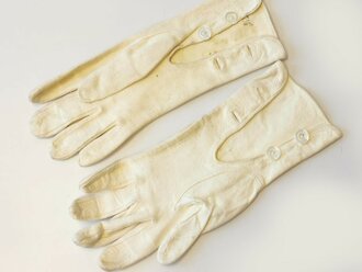 Kaiserreich, Paar weisse Handschuhe für Offiziere in gutem Zustand