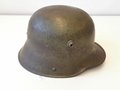 1.Weltkrieg Stahlhelm Modell 1916, Originallack, zusammengehöriges Stück. Hersteller BF64  für F. C. Bellinger, Fulda