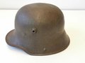 1.Weltkrieg Stahlhelm Modell 1916, Originallack, zusammengehöriges Stück. Hersteller BF64  für F. C. Bellinger, Fulda