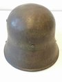 1.Weltkrieg Stahlhelm Modell 1916, Originallack, zusammengehöriges Stück. Hersteller BF64  für F. C. Bellinger, Fulda