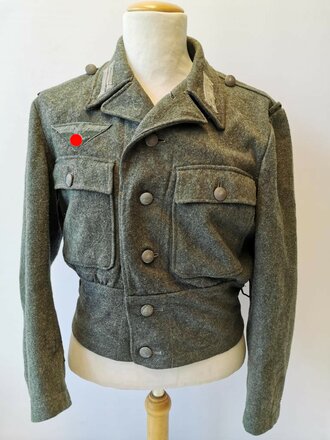 Heer, Feldbluse Modell 1944, Getragenes Kammerstück...