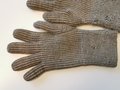 Paar Strickhandschuhe Wehrmacht, getragenes Paar