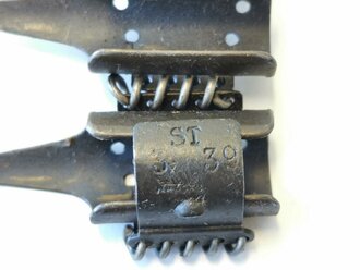 Einführstück zum 50 Schuss Gurt MG34/42 Wehrmacht , Hersteller ST, datiert 4.39