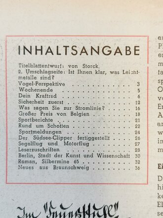 "Motor und Sport" - 17. Juli 1938 - Heft 29, 58 Seiten, gebraucht, DIN A4