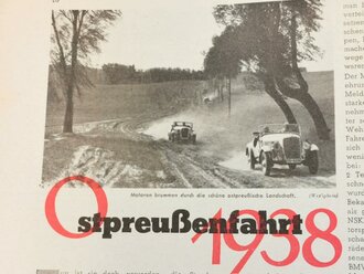 "Motor und Sport" - 21. August 1938 - Heft 34, 50 Seiten, gebraucht, DIN A4