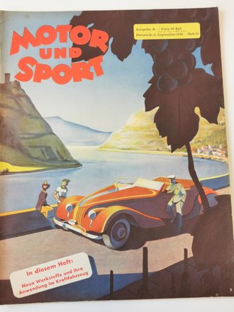 "Motor und Sport" - 11. September 1938 - Heft 37, 50 Seiten, gebraucht, DIN A4