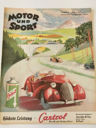 "Motor und Sport" - 25. September 1938 - Heft...