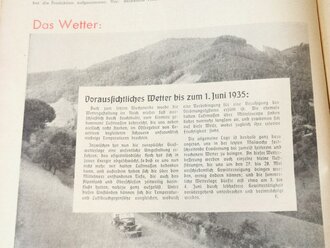 "Motor und Sport" - 26. Mai 1935 - Heft 21, 56 Seiten, gebraucht, DIN A4, Einband eingerissen