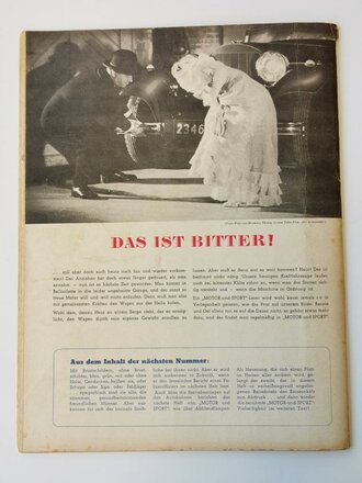 "Motor und Sport" - 9. Januar 1938 - Heft 2, 42 Seiten, gebraucht, DIN A4