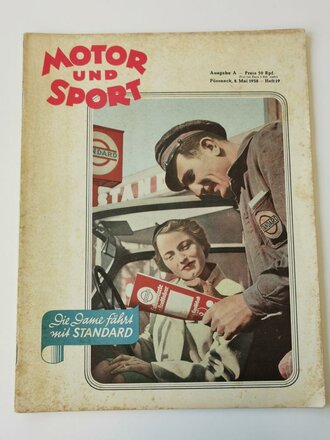"Motor und Sport" - 8. Mai 1938 - Heft 19, 54 Seiten, gebraucht, DIN A4