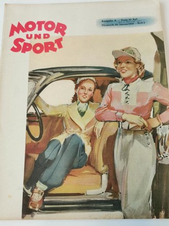 "Motor und Sport" - 22. Januar 1939 - Heft 4, 42 Seiten, gebraucht, DIN A4