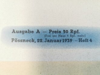 "Motor und Sport" - 22. Januar 1939 - Heft 4, 42 Seiten, gebraucht, DIN A4