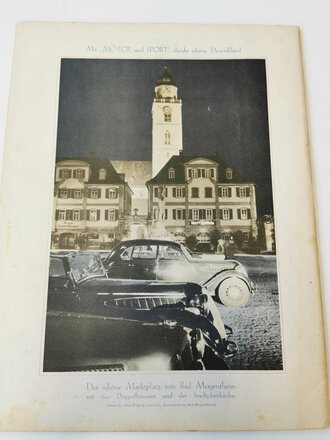  "Motor und Sport" - 09. April 1939 - Heft 15,...