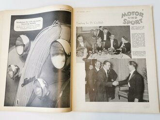 "Motor und Sport" - 07. März 1937 - Heft 10, 82 Seiten, gebraucht, DIN A4