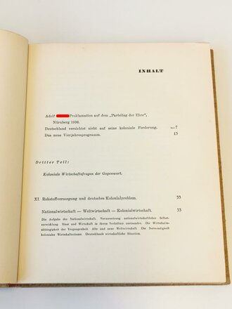 "Kolonien im Dritten Reich " Dr.H.W.Bauer. 2 Bände in gutem Zustand. Großformat, 273 + 262 Seiten, zum Teil Stockfleckig