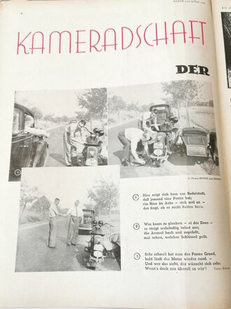 "Motor und Sport" - 26. September 1937 - Heft 39, 44 Seiten, gebraucht, DIN A4