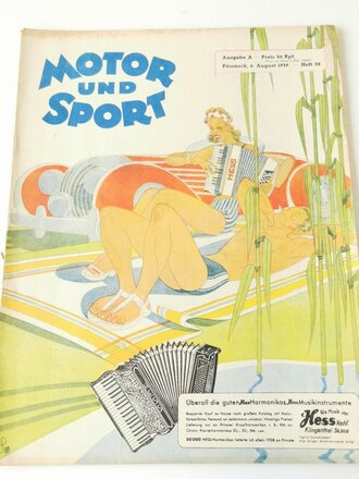 "Motor und Sport" - 06.August 1939 - Heft 32,...