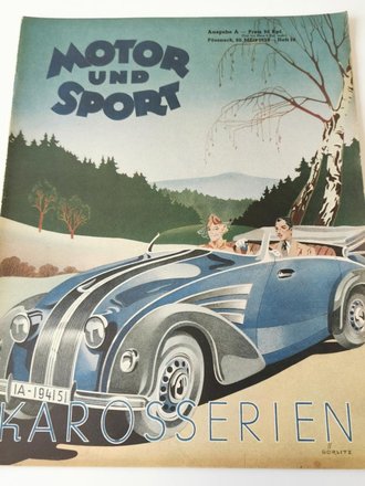 "Motor und Sport" - 20. März 1938 - Heft 12, 42 Seiten, gebraucht, DIN A4