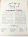 "Motor und Sport" - 28.Januar 1934 - Heft 4, 42 Seiten, gebraucht, DIN A4