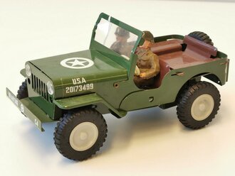 "Ites" U.S. Jeep made form Tin, modern toy, 17cm lenght