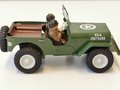 "Ites" U.S. Jeep made form Tin, modern toy, 17cm lenght