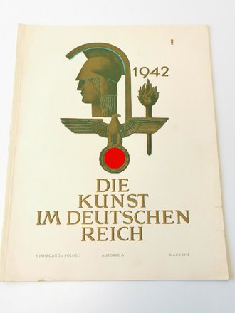 "Die Kunst im deutschen Reich"  Grossformatiges Heft Folge 3, März 1942