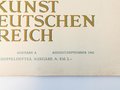"Die Kunst im deutschen Reich"  Grossformatiges Heft Folge 8/9, August/September 1942
