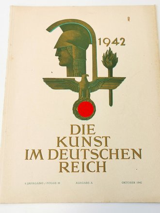 "Die Kunst im deutschen Reich"  Grossformatiges Heft Folge 10, Oktober 1942