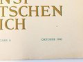 "Die Kunst im deutschen Reich"  Grossformatiges Heft Folge 10, Oktober 1942