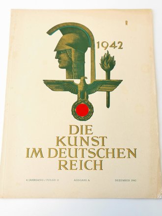 "Die Kunst im deutschen Reich"  Grossformatiges Heft Folge 12, Dezember 1942