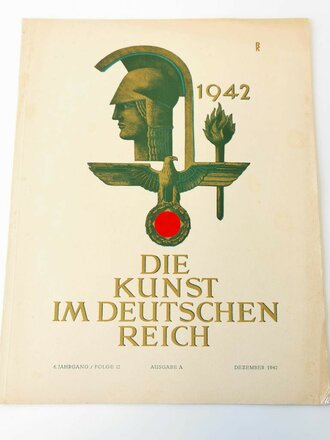 "Die Kunst im deutschen Reich"  Grossformatiges Heft Folge 12, Dezember 1942