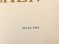 "Die Kunst im deutschen Reich"  Grossformatiges Heft Folge 3, März 1943