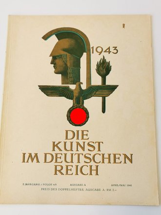 "Die Kunst im deutschen Reich"  Grossformatiges Heft Folge 4/5, April/Mai 1943