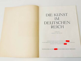 "Die Kunst im deutschen Reich"  Grossformatiges Heft Folge 4/5, April/Mai 1943