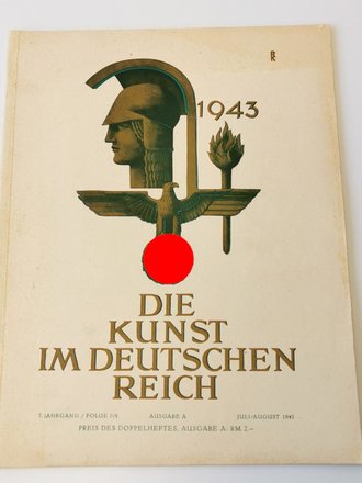 "Die Kunst im deutschen Reich"  Grossformatiges Heft Folge 7/8, Juli/August 1943
