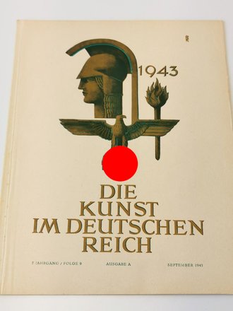 "Die Kunst im deutschen Reich"  Grossformatiges Heft Folge 9, September1943